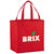 Bullet Red YaYa Budget Non-Woven Shopper Tote
