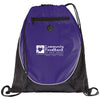 Bullet Purple Peek Drawstring Bag