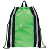 Bullet Lime Green Reflective Drawstring Bag