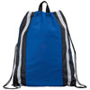 Bullet Royal Blue Reflective Drawstring Bag