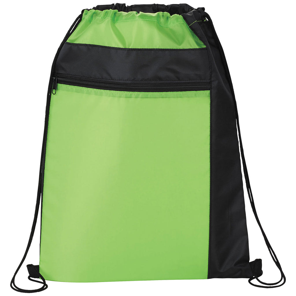 Bullet Lime Green Color Pop Drawstring Bag