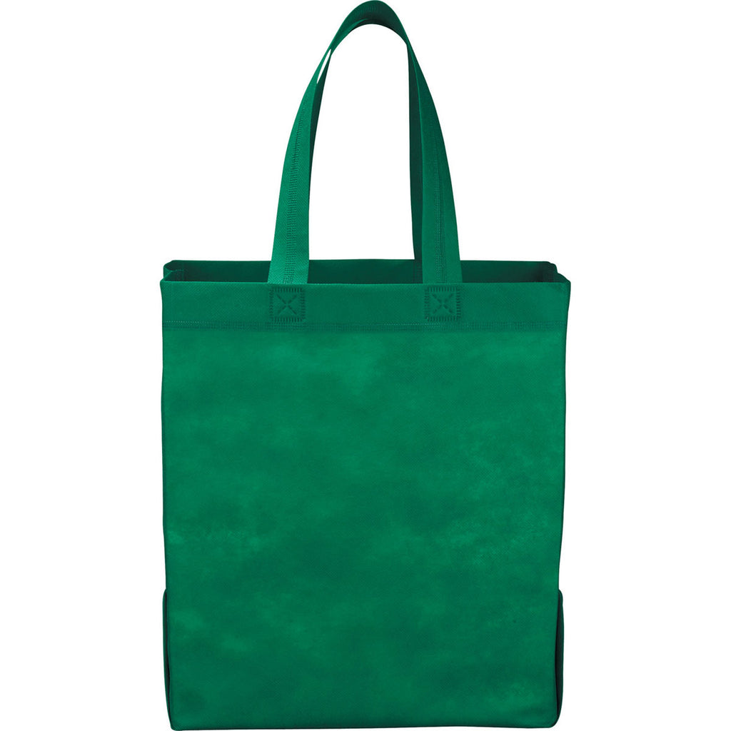 Bullet Green Liberty Heat Seal Non-Woven Grocery Tote