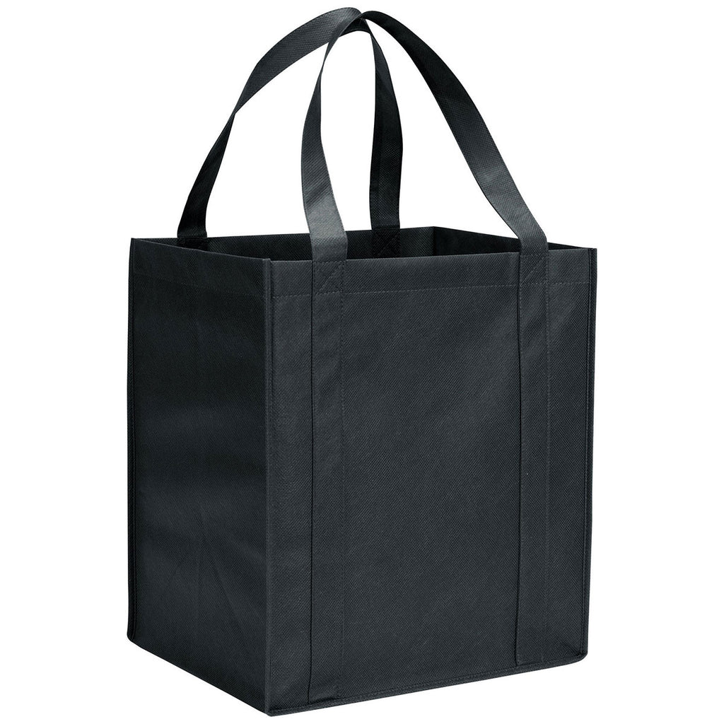 Bullet Black Hercules Non-Woven Grocery Tote