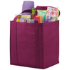 Bullet Burgundy Hercules Non-Woven Grocery Tote