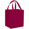 Bullet Maroon Hercules Non-Woven Grocery Tote