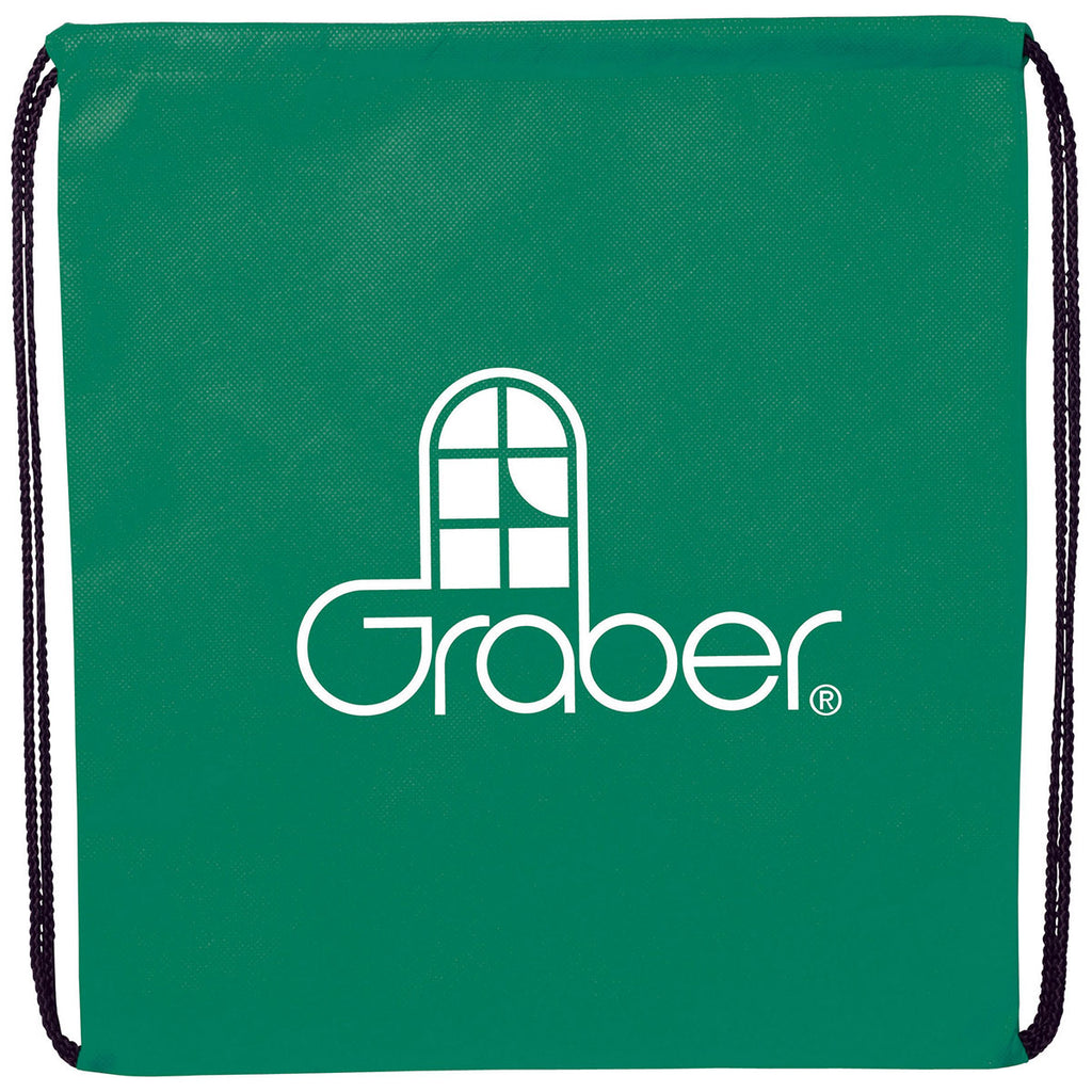 Bullet Green Evergreen Non-Woven Drawstring Bag