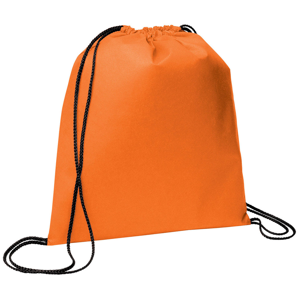 Bullet Orange Evergreen Non-Woven Drawstring Bag