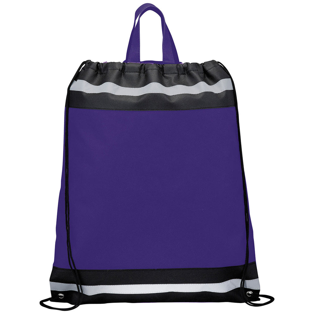 Bullet Purple Eagle Non-Woven Drawstring Bag