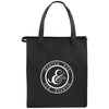 Bullet Black Deluxe Non-Woven Insulated Grocery Tote