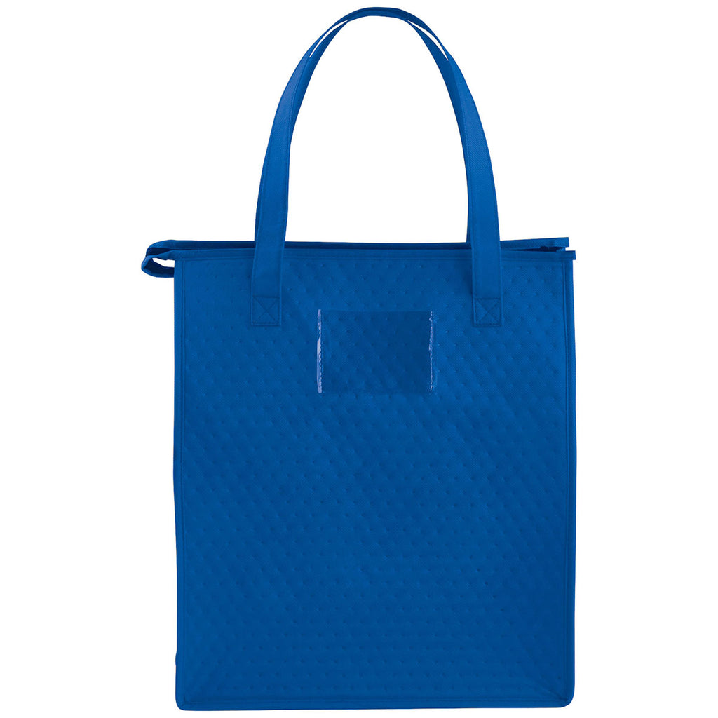 Bullet Royal Blue Deluxe Non-Woven Insulated Grocery Tote