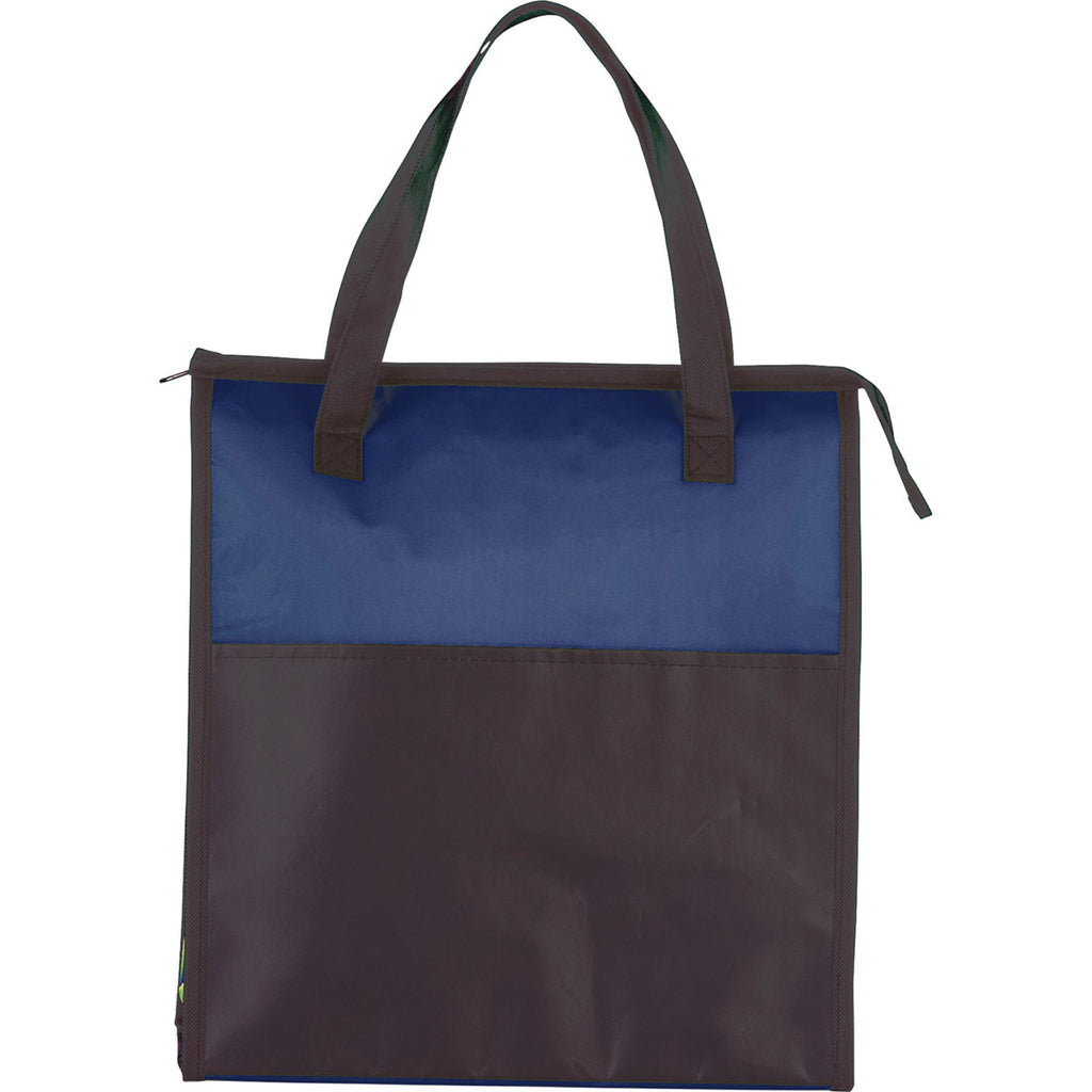 Bullet Navy Blue Matte Laminated Insulated Tote