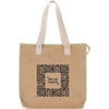 Bullet Cream Jute Insulated Grocery Tote