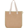 Bullet Cream Jute Insulated Grocery Tote