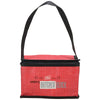 Bullet Red Crossweave Non-Woven Lunch Cooler
