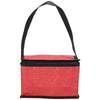 Bullet Red Crossweave Non-Woven Lunch Cooler