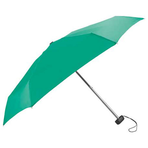 Bullet Black/Green 37" Mini Folding Travel Umbrella with Case