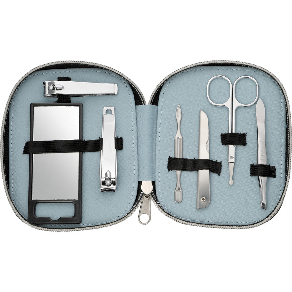 Bullet Light Blue Vanity 7-Piece Personal Care Kit