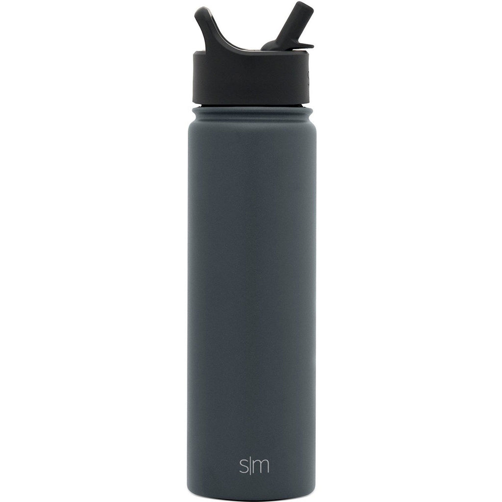 Simple Modern Graphite Summit Water Bottle with Straw Lid - 22oz