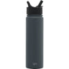 Simple Modern Graphite Summit Water Bottle with Straw Lid - 22oz