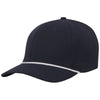 UNRL Navy/White Mid-Pro Vented Rope Snapback