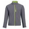 Landway Men's Charcoal/Lime Matrix SP Soft Shell with Contrast Zip