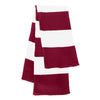 Sportsman Cardinal/White Rugby Striped Knit Scarf