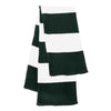 Sportsman Forest/White Rugby Striped Knit Scarf