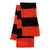 Sportsman Orange/Black Rugby Striped Knit Scarf