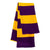 Sportsman Purple/Gold Rugby Striped Knit Scarf