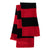 Sportsman Red/Black Rugby Striped Knit Scarf
