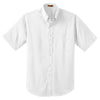 CornerStone Men's White Short Sleeve SuperPro Twill Shirt