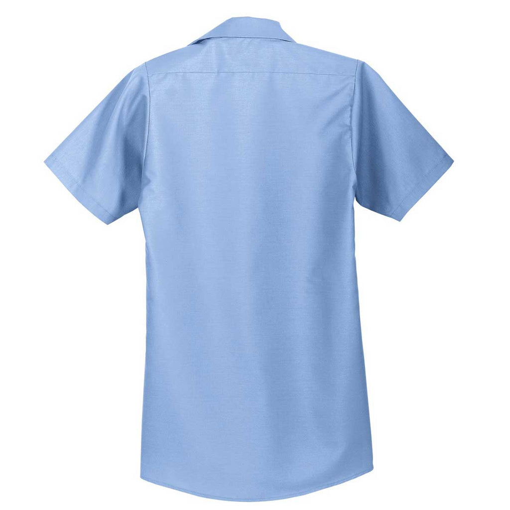 Red Kap Men's Tall Light Blue Short Sleeve Industrial Work Shirt
