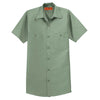 Red Kap Men's Tall Light Green Short Sleeve Industrial Work Shirt