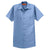 Red Kap Men's Tall Petrol Blue Short Sleeve Industrial Work Shirt