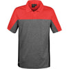 Stormtech Men's True Red/Carbon Heather Reef Polo