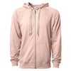 Independent Trading Co. Unisex Rose Icon Lightweight Loopback Terry Zip Hood