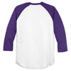 Sport-Tek Men's White/Purple PosiCharge Baseball Jersey