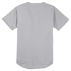 Sport-Tek Men's Silver PosiCharge Tough Mesh Full-Button Jersey