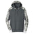 Sport-Tek Men's Dark Smoke Grey/Dark Smoke Grey Sport-Wick Mineral Freeze Fleece Colorblock Hooded Pullover