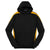 Sport-Tek Men's Black/ Gold Sleeve Stripe Pullover Hooded Sweatshirt