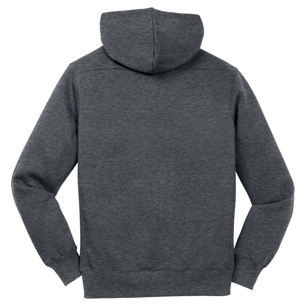 Sport-Tek Men's Graphite Heather Lace Up Pullover Hooded Sweatshirt