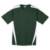 Sport-Tek Men's Forest Green/White Colorblock PosiCharge Competitor Tee