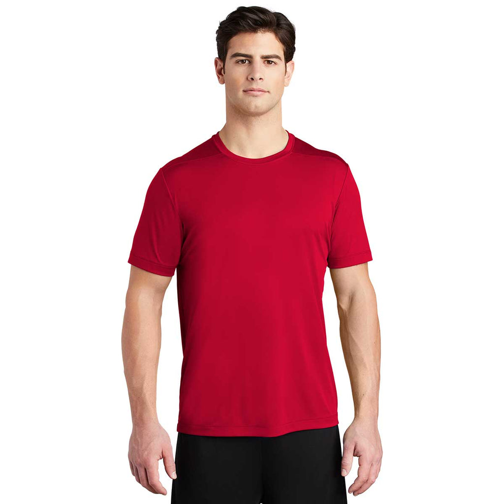 Sport-Tek Men's True Red Posi-UV Pro Tee