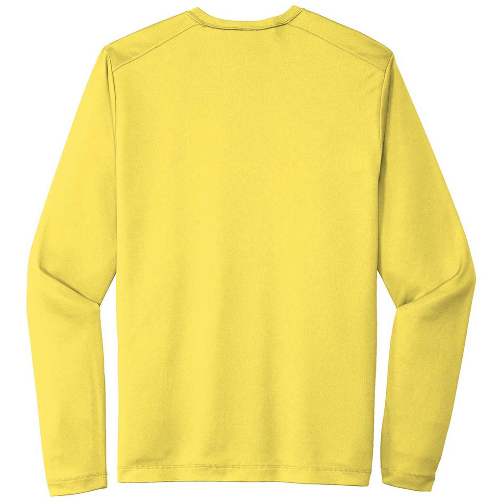 Sport-Tek Men's Yellow Posi-UV Pro Long Sleeve Tee
