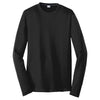 Sport-Tek Men's Black Long Sleeve PosiCharge Competitor Cotton Touch Tee
