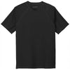 Sport-Tek Men's Black Short Sleeve Rashguard Tee