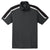 Sport-Tek Men's Iron Grey/Black/White Tricolor Shoulder Micropique Sport-Wick Polo