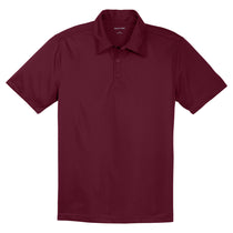 Sport-Tek Men's Maroon PosiCharge Active Textured Polo