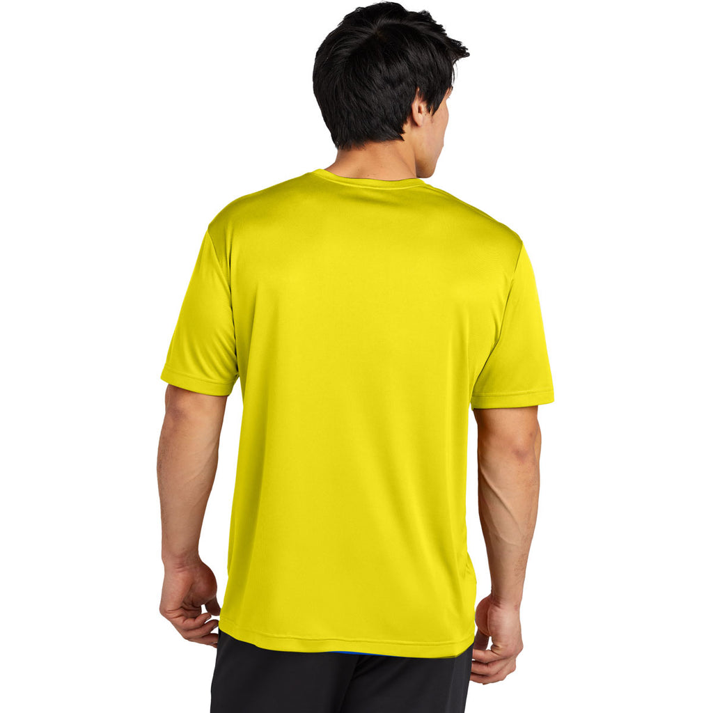 Sport-Tek Men's Neon Yellow PosiCharge Re-Compete Tee