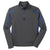 Sport-Tek Men's Charcoal Grey/ True Royal Sport-Wick Stretch 1/2-Zip Colorblock Pullover